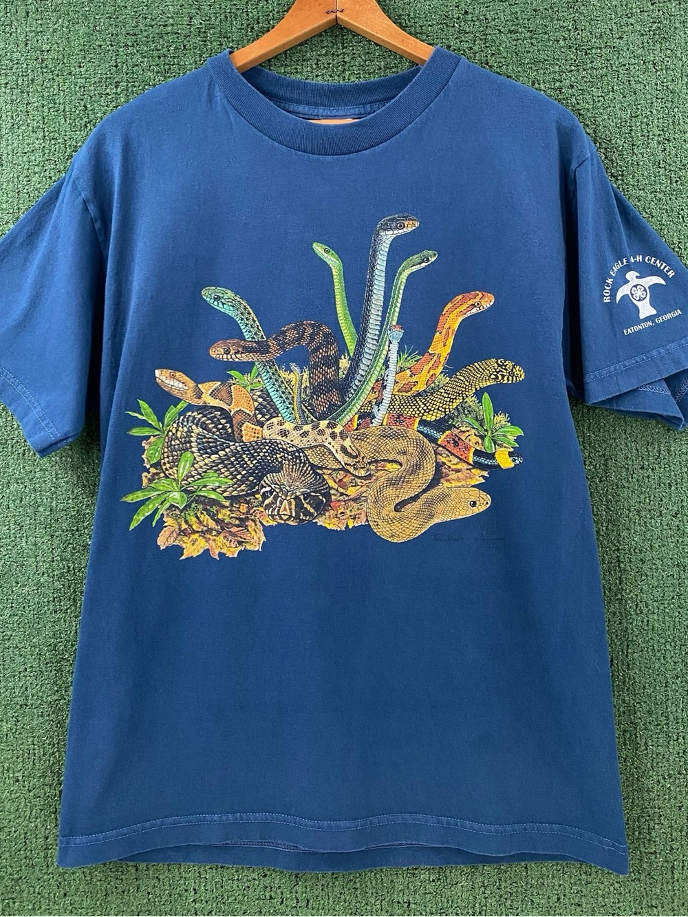 Vintage Y2K Venomous Snakes Of Georgia Double Sided T-Shirt Men’s Size Medium